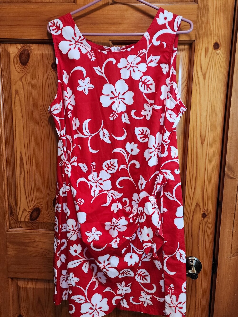Puanani By RJC Hawaiin Hibiscus Sarong Faix Wrap Dress, XXL